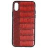 Croco Hard Case pour iPhone X Rouge