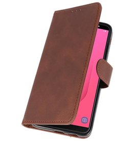 Bookstyle Wallet Cases Case til Galaxy J8 Mocca