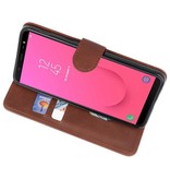 Bookstyle Wallet Cases Case for Galaxy J8 Mocca