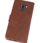 Bookstyle Wallet Cases Hoesje voor Galaxy J8 Mocca