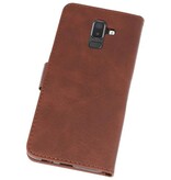 Bookstyle Wallet Cases Hoesje voor Galaxy J8 Mocca