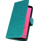 Bookstyle Wallet Cases Taske til Galaxy J8 Green