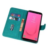 Etui Portefeuille Bookstyle pour Galaxy J8 Vert