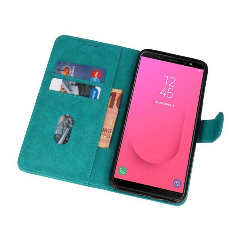 Custodia a portafoglio per Custodia per Galaxy J8 Green