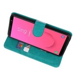 Etui Portefeuille Bookstyle pour Galaxy J8 Vert