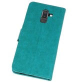 Etui Portefeuille Bookstyle pour Galaxy J8 Vert