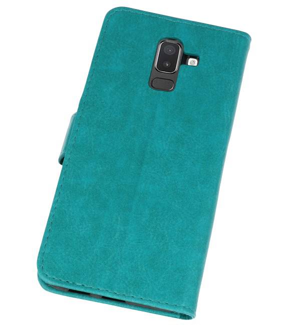 Bookstyle Wallet Cases Case for Galaxy J8 Green