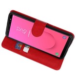 Bookstyle Wallet Cases für Galaxy J8 Rot