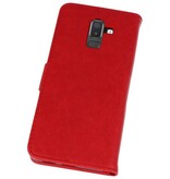 Bookstyle Wallet Cases Hoesje voor Galaxy J8 Rood