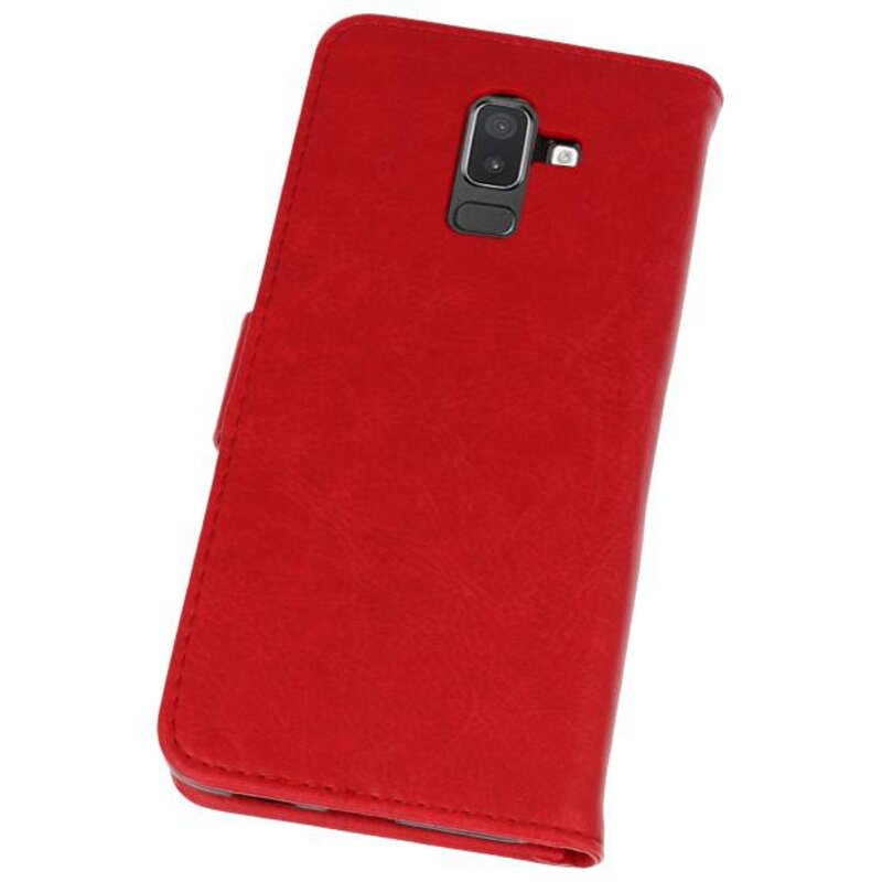 Bookstyle Wallet Cases für Galaxy J8 Rot