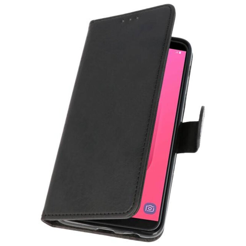 Bookstyle Wallet Cases Tasche für Galaxy J8 Schwarz