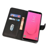 Bookstyle Wallet Cases Tasche für Galaxy J8 Schwarz