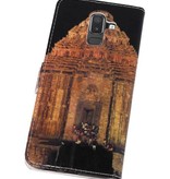 Temple 2 Bookstyle Hoesje voor Galaxy J8