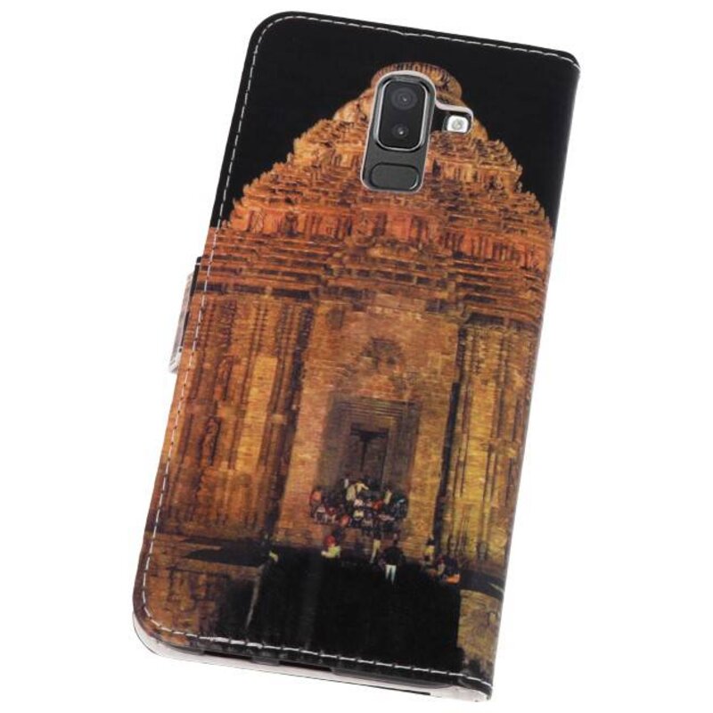 Temple 2 Bookstyle Hoesje voor Galaxy J8