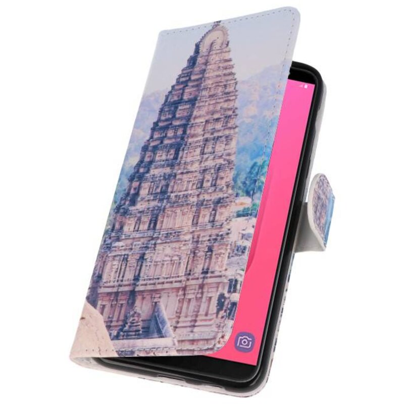 Etui Bookstyle Temple 1 pour Galaxy J8