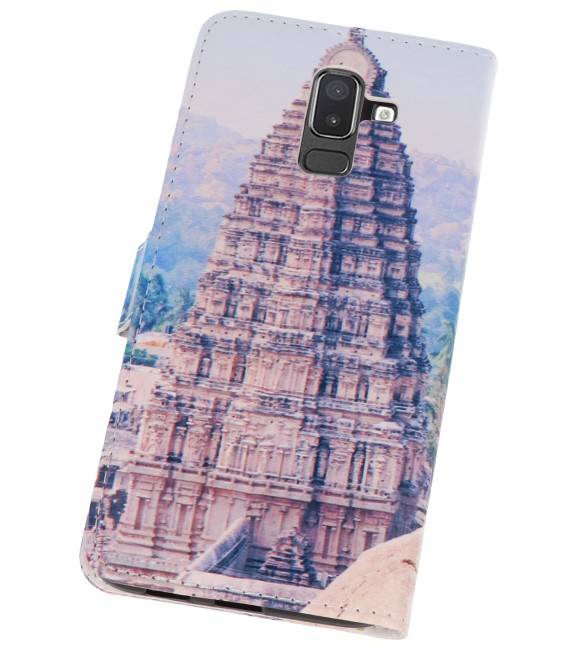 Temple 1 Bookstyle Hoesje voor Galaxy J8