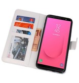 Blaues Einhorn Bookstyle Case für Galaxy J8