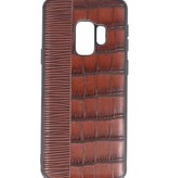 Croco Hard Case til Samsung Galaxy S9 Dark Brown