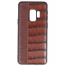 Croco Hard Case til Samsung Galaxy S9 Dark Brown