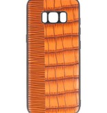 Croco Hard Case voor Samsung Galaxy S8 Bruin