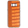 Estuche rígido Croco para Samsung Galaxy S8 Brown