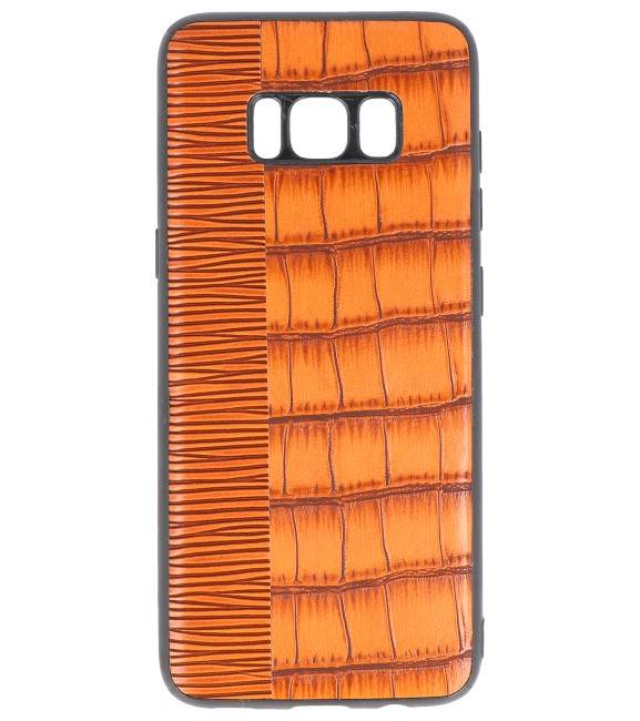 Croco Hard Case voor Samsung Galaxy S8 Bruin