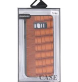 Estuche rígido Croco para Samsung Galaxy S8 Brown