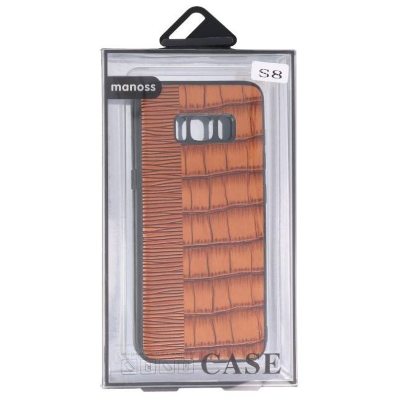 Croco Hard Case pour Samsung Galaxy S8 Brown