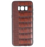 Croco Hard Case pour Samsung Galaxy S8 Dark Brown