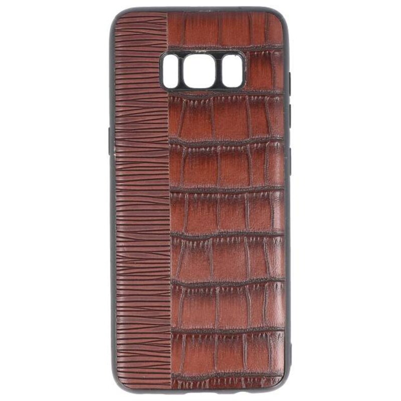 Croco Hard Case pour Samsung Galaxy S8 Dark Brown