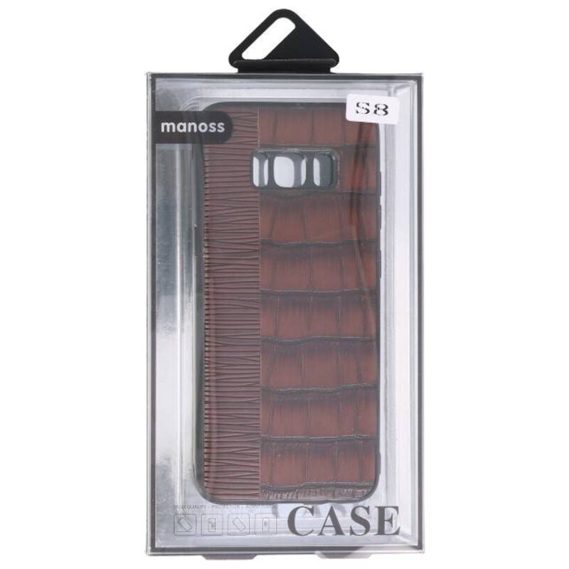 Croco Hard Case pour Samsung Galaxy S8 Dark Brown