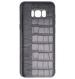 Custodia rigida Croco per Samsung Galaxy S8 Plus Nero