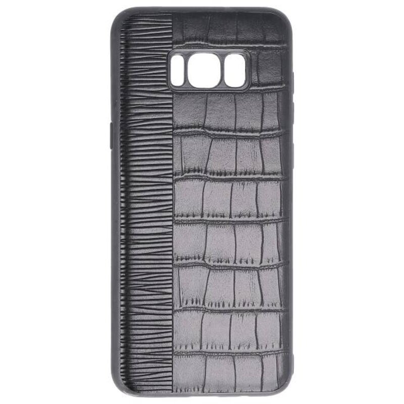 Croco Hard Case voor Samsung Galaxy S8 Plus Zwart