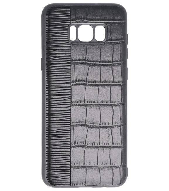 Croco Hard Case voor Samsung Galaxy S8 Plus Zwart