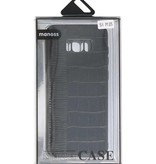 Croco Hard Case für Samsung Galaxy S8 Plus Schwarz