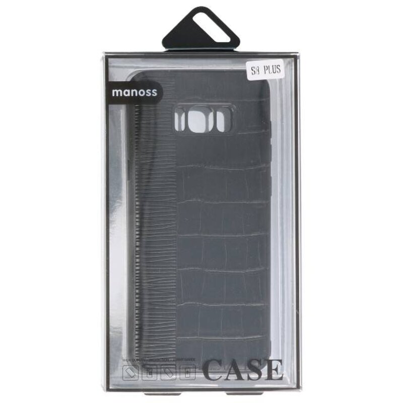 Estuche rígido Croco para Samsung Galaxy S8 Plus Negro