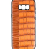 Croco Hard Case voor Samsung Galaxy S8 Plus Bruin