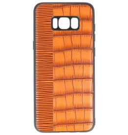 Croco Hard Case pour Samsung Galaxy S8 Plus Marron