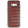 Croco Hard Case for Samsung Galaxy S8 Plus Dark Brown