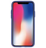 Funda de diseño de contraportada para iPhone X azul