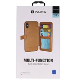 Funda de diseño de contraportada para iPhone X azul