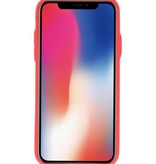 Back Cover Book Design Hoesje voor iPhone X Rood