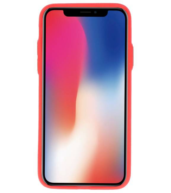 Back Cover Book Design Tasche für iPhone X Rot