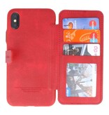 Back Cover Book Design Hoesje voor iPhone X Rood