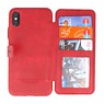 Bag Cover Book Design Taske til iPhone X Red