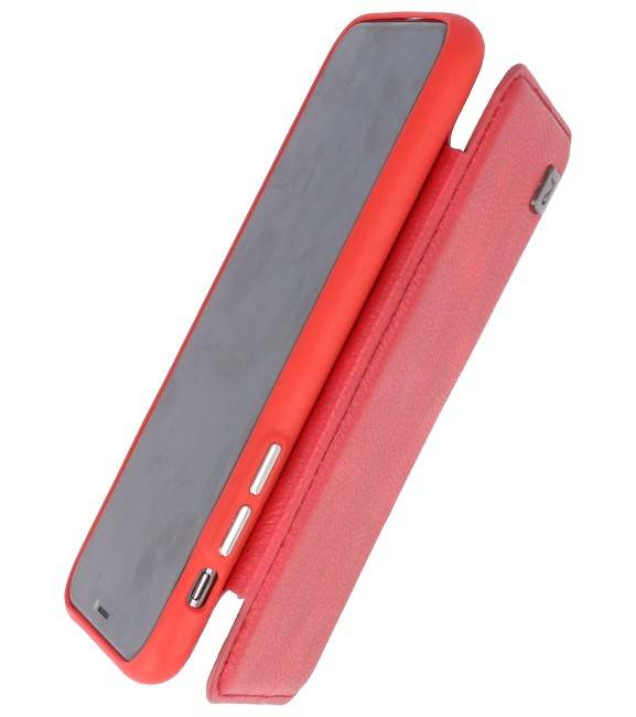 Back Cover Book Design Tasche für iPhone X Rot