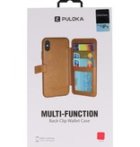 Back Cover Book Design Tasche für iPhone X Rot