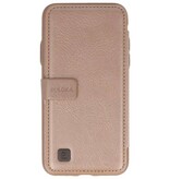 Rückseitige Abdeckung Buch Design Case für iPhone X Gold