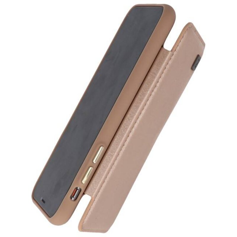 Bag Cover Book Design Etui til iPhone X Gold