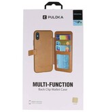 Back Cover Book Design Hoesje voor iPhone X Goud